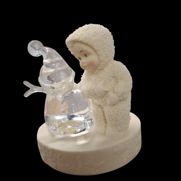 Department 56 "Full Of Laughter" Snowbaby & Snowman Figurine 2003 - Picture 1 of 4